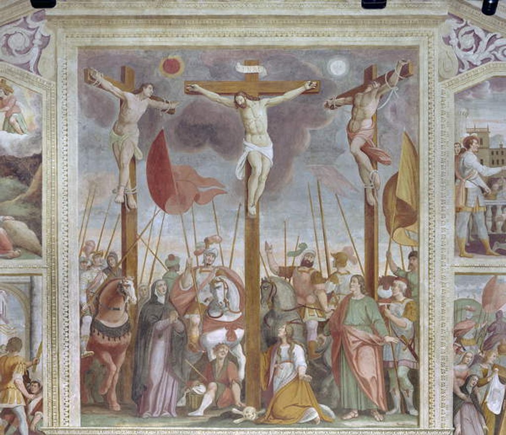 Detail of Crucifixion by Pietro Baschenis