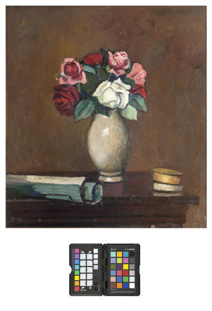 Detail of Vase of Roses, 1931 by Pietro Marussig