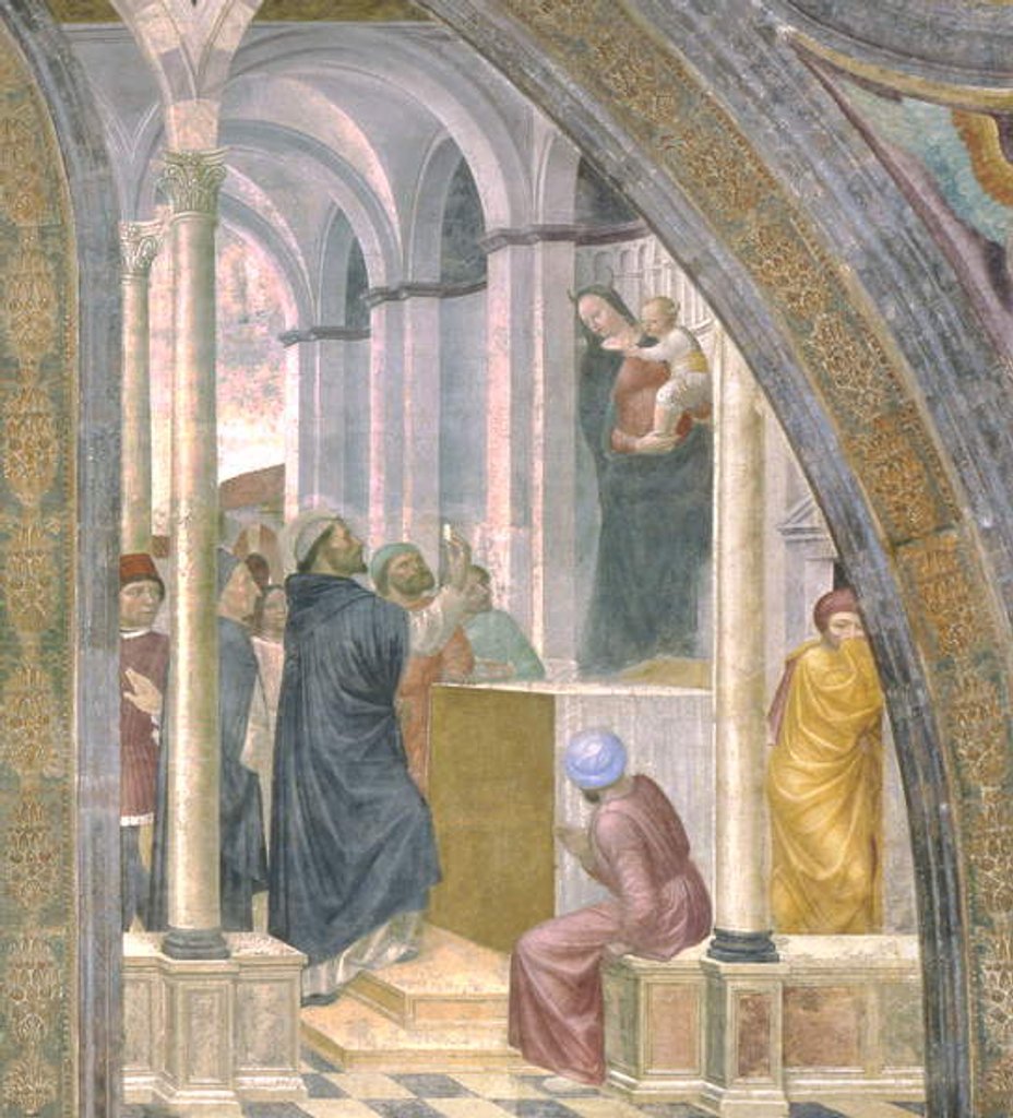 Detail of The miracle of the false Madonna, 1462-68 by Vincenzo Foppa