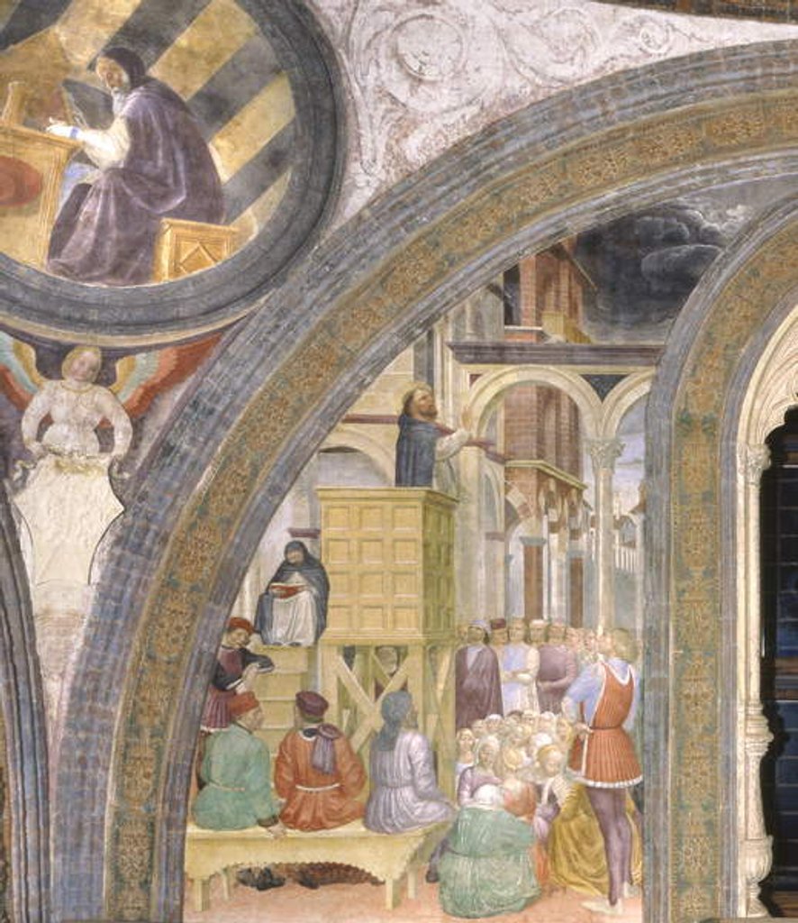 Detail of The miracle of the cloud, 1462-68 by Vincenzo Foppa