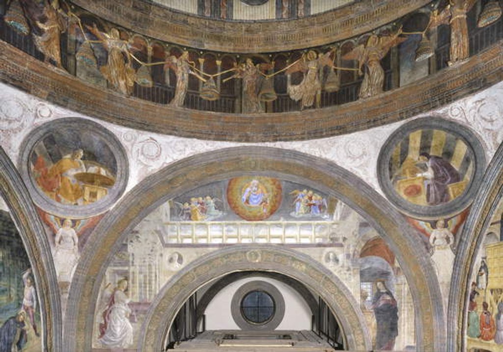 Detail of Annunciation, 1462-68 by Vincenzo Foppa