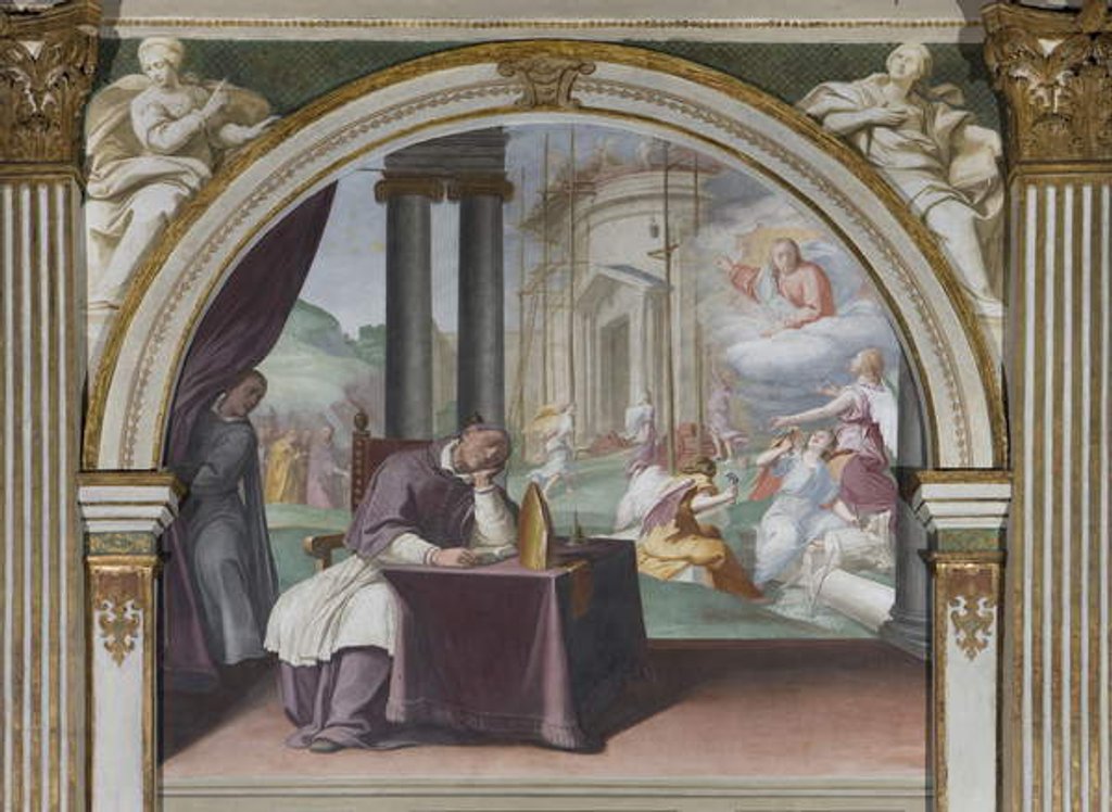 Detail of The dream of Saint Hugh, 1629 by Daniele Crespi