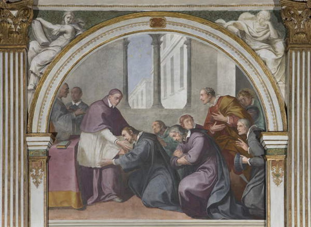 Detail of St. Hugh and St. Bruno and his companions, 1629 by Daniele Crespi