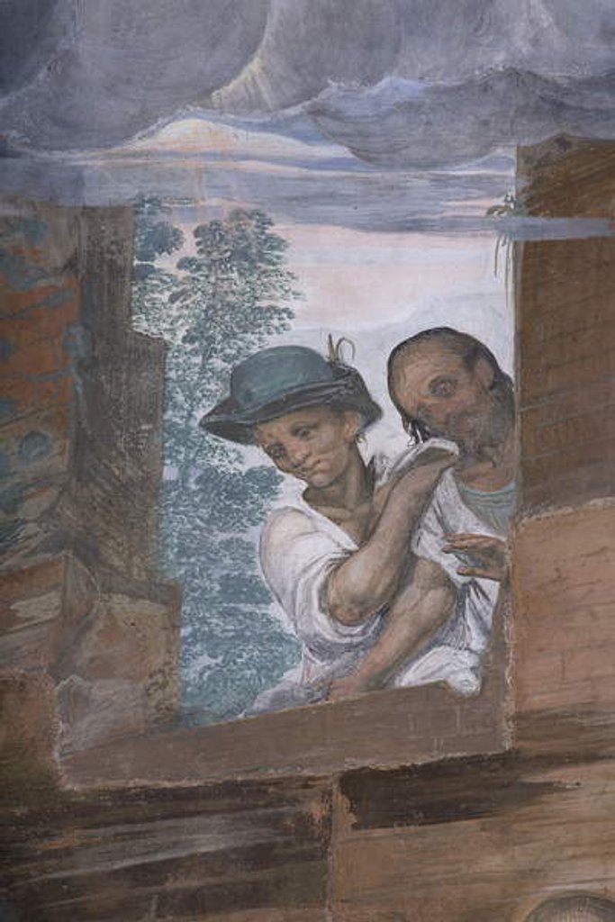 Detail of Adoration of the Shepherds, 1578-82 by Simone Veneziano Peterzano