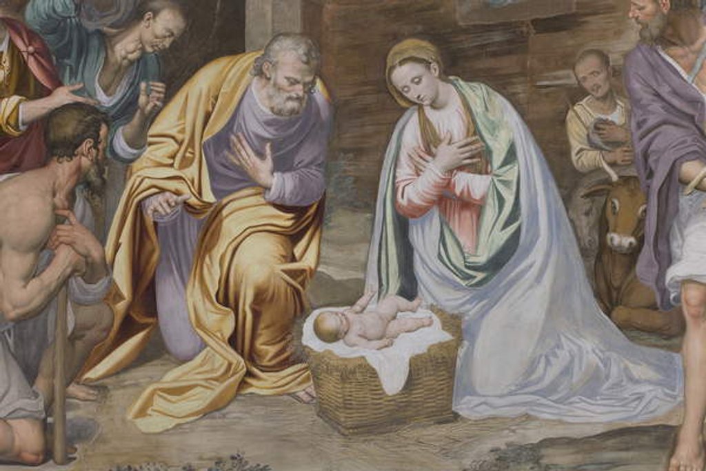 Detail of Adoration of the Shepherds, 1578-82 by Simone Veneziano Peterzano