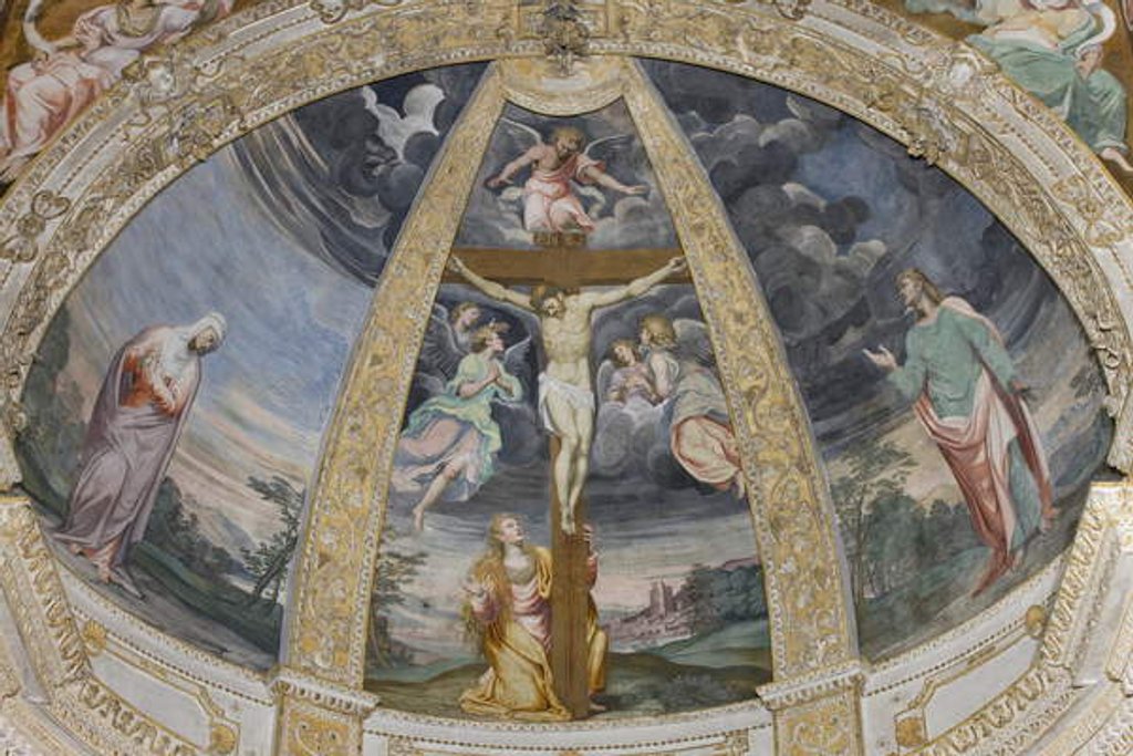 Detail of Crucifixion, 1578-82 by Simone Veneziano Peterzano