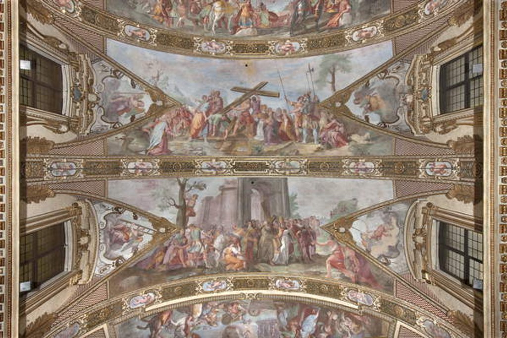 Detail of Stories of the Holy Cross, 1631-32 by Giovanni Battista Carlone