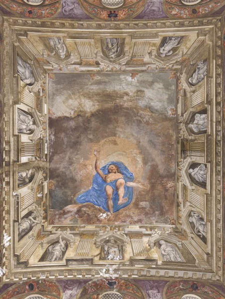 Detail of Blessing Jesus by Vincenzo Campi