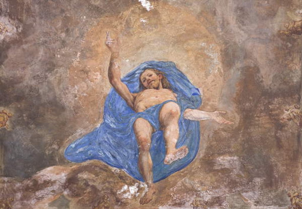 Detail of Blessing Jesus by Vincenzo Campi