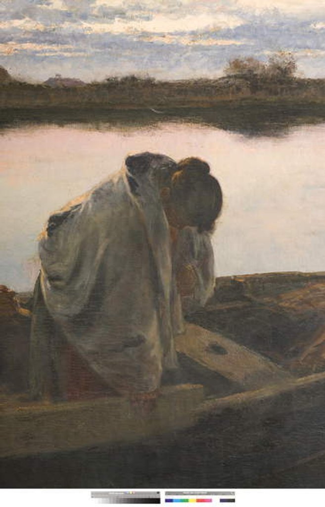 Detail of Prayer or For the Unfortunate Shipwrecked, 1897 by Leonardo Bazzaro