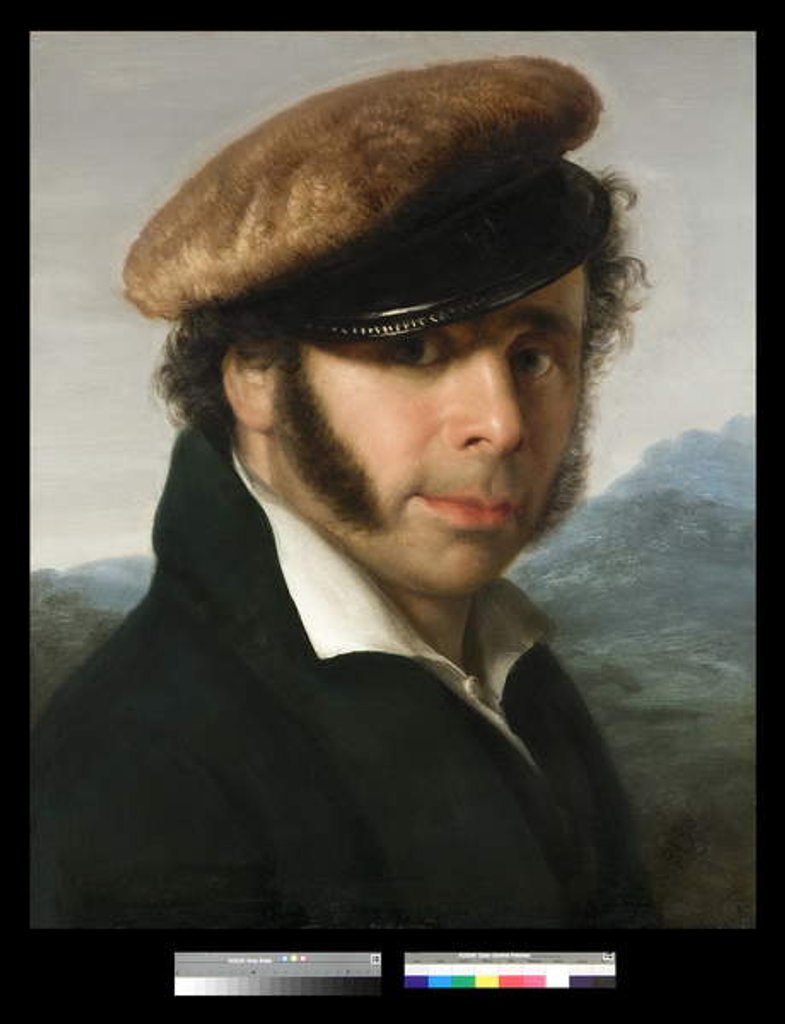 Detail of Portrait of Pietro Ronzoni, 1825 by Giovanni Carnovali