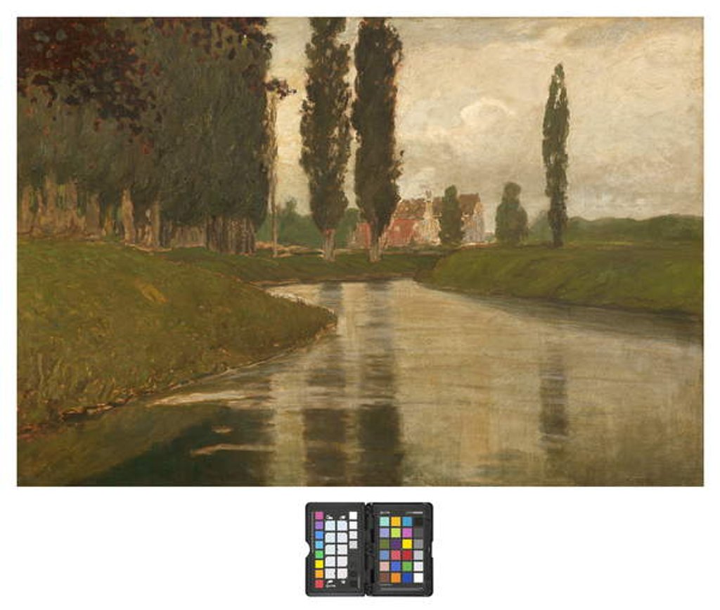 Detail of Green Harmonies, 1920 by Pietro Fragiacomo