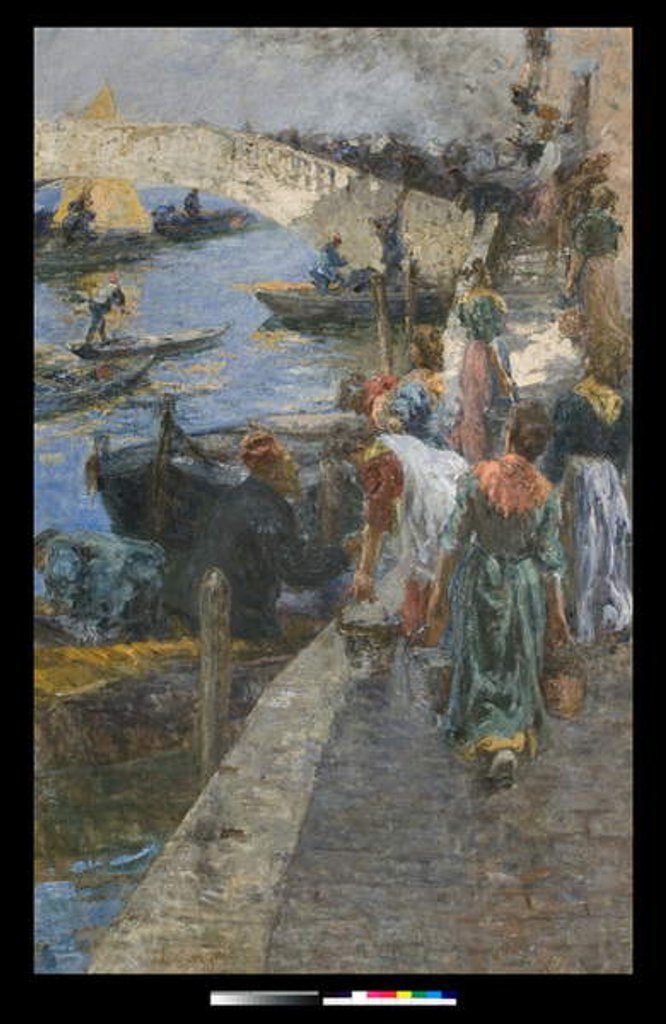 Detail of Fire in Chioggia, 1905 by Leonardo Bazzaro