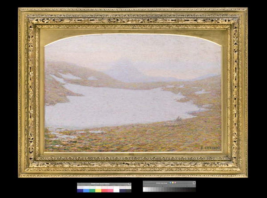 Detail of Mountains at spring, 1912 by Emilio Longoni