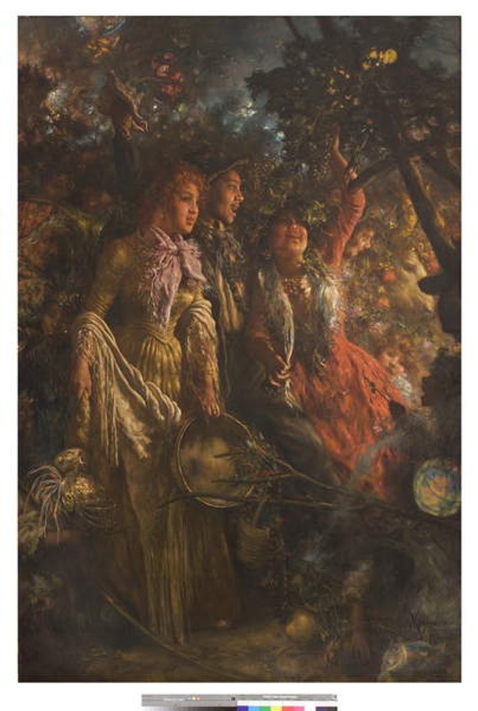 Detail of Festival at Piedigrotta, 1895 by Vincenzo Migliaro