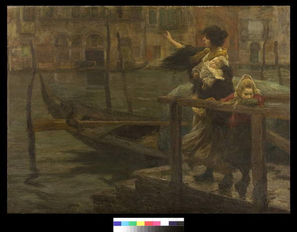 Detail of The Crossing or The departure of the Sailor, 1901 by Alessandro Milesi