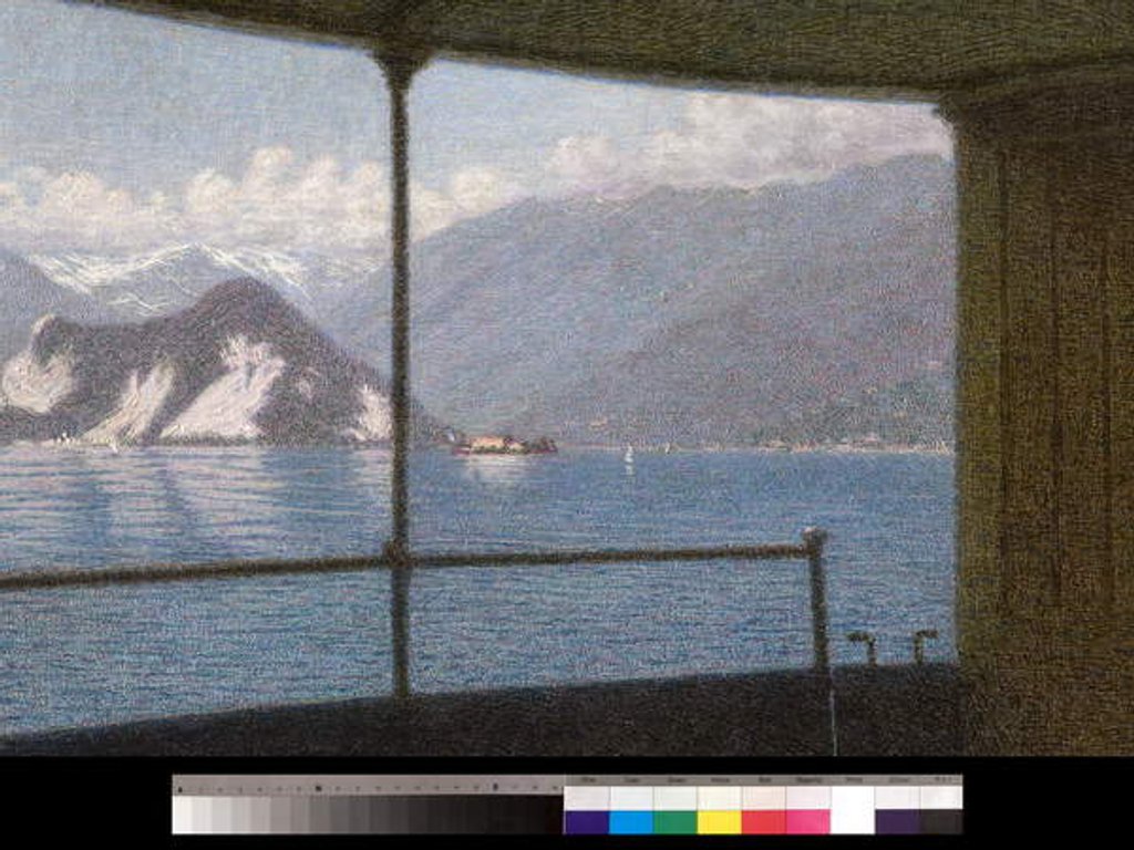 Detail of Boat on Lake Maggiore, 1915 by Angelo Morbelli