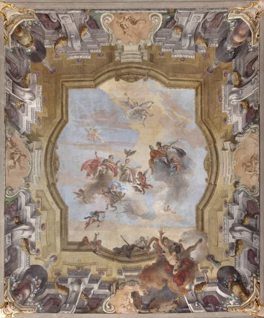 Detail of The Fall of the Demons, Stories of Scipio, 1731 by Giovanni Battista Tiepolo