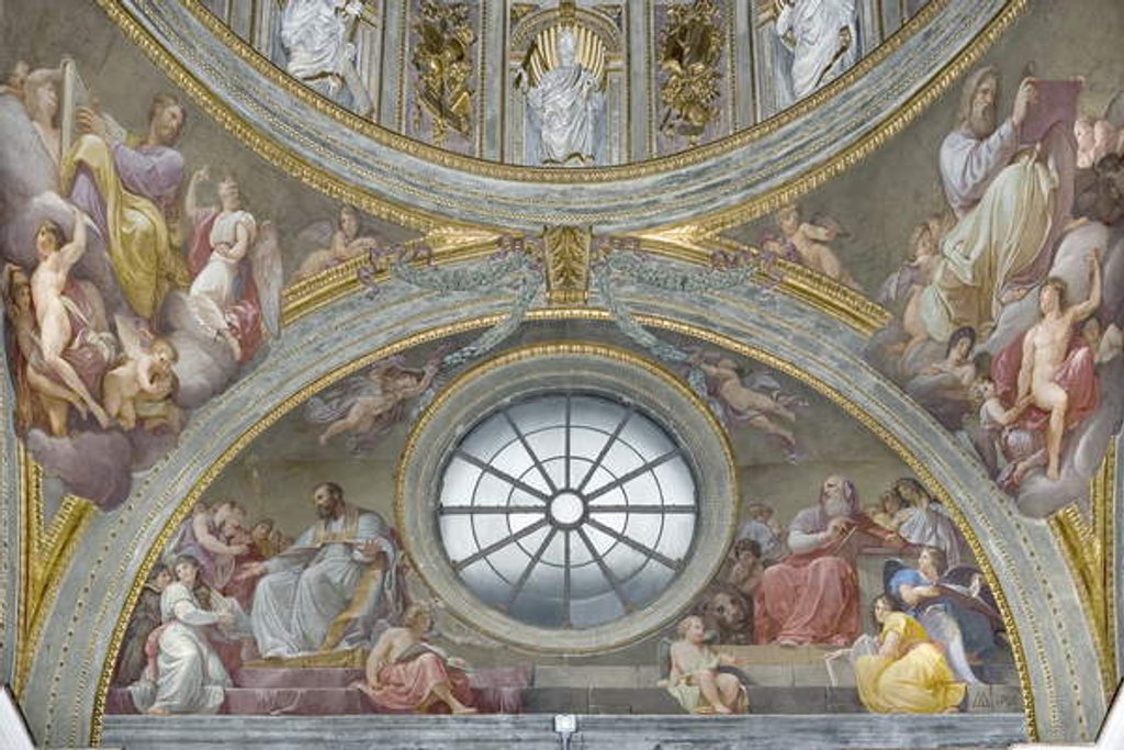 Detail of Saint Augustine and Saint Jerome, 1792-95 by Andrea the Elder Appiani