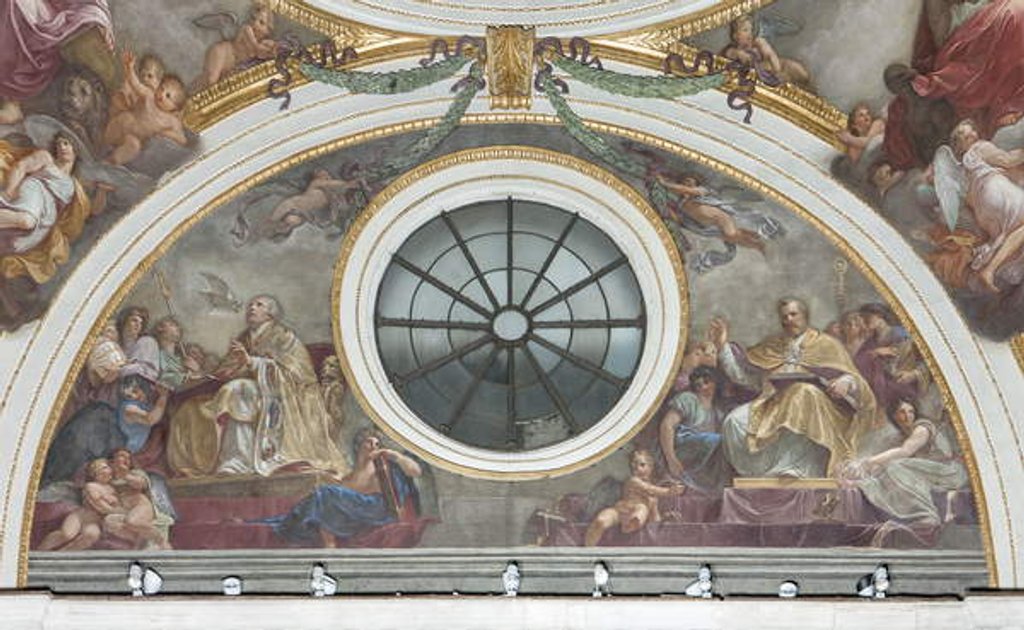 Detail of Saint Ambrose and Saint Gregory the Great, 1792-95 by Andrea the Elder Appiani