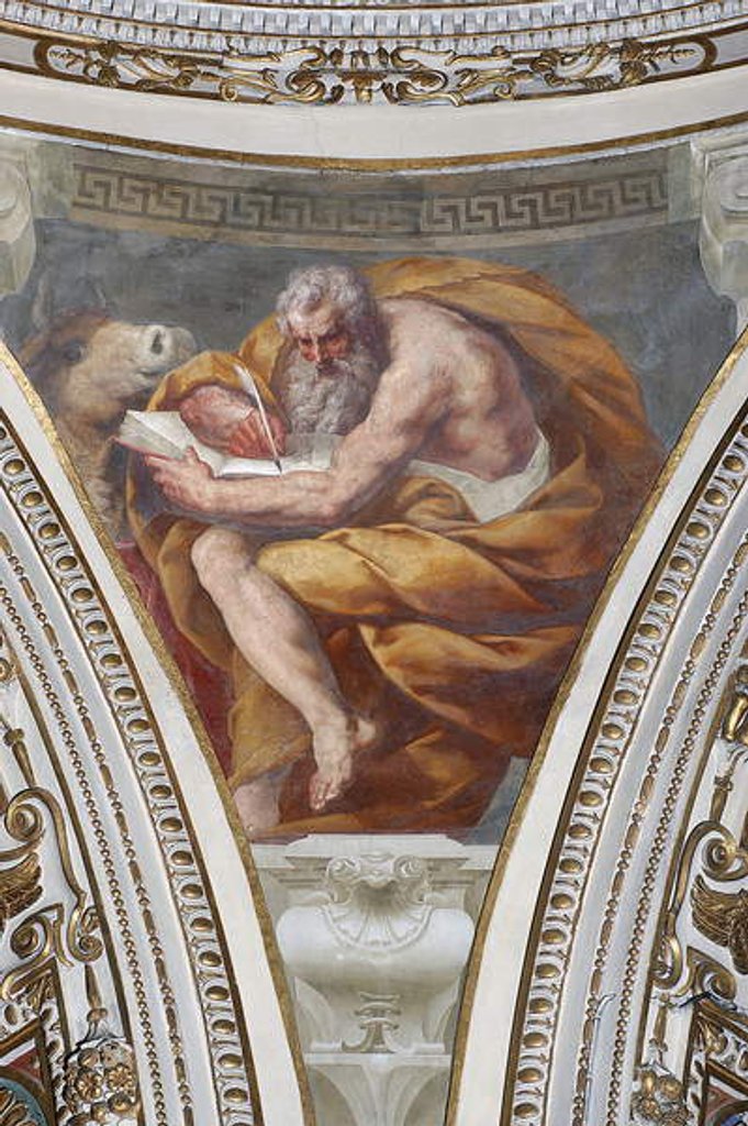 Detail of Saint Luke by Daniele Crespi