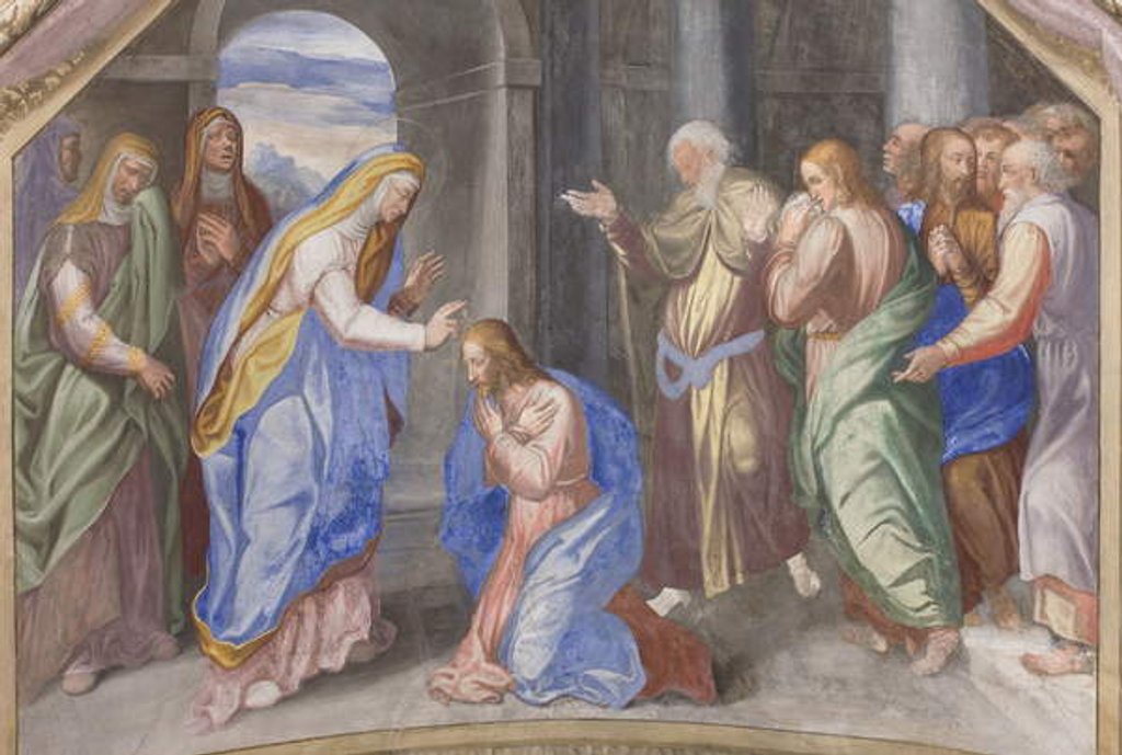 Detail of Scenes from the Virgin Mary's life, detail of 3498750 by Michelangelo Carminati