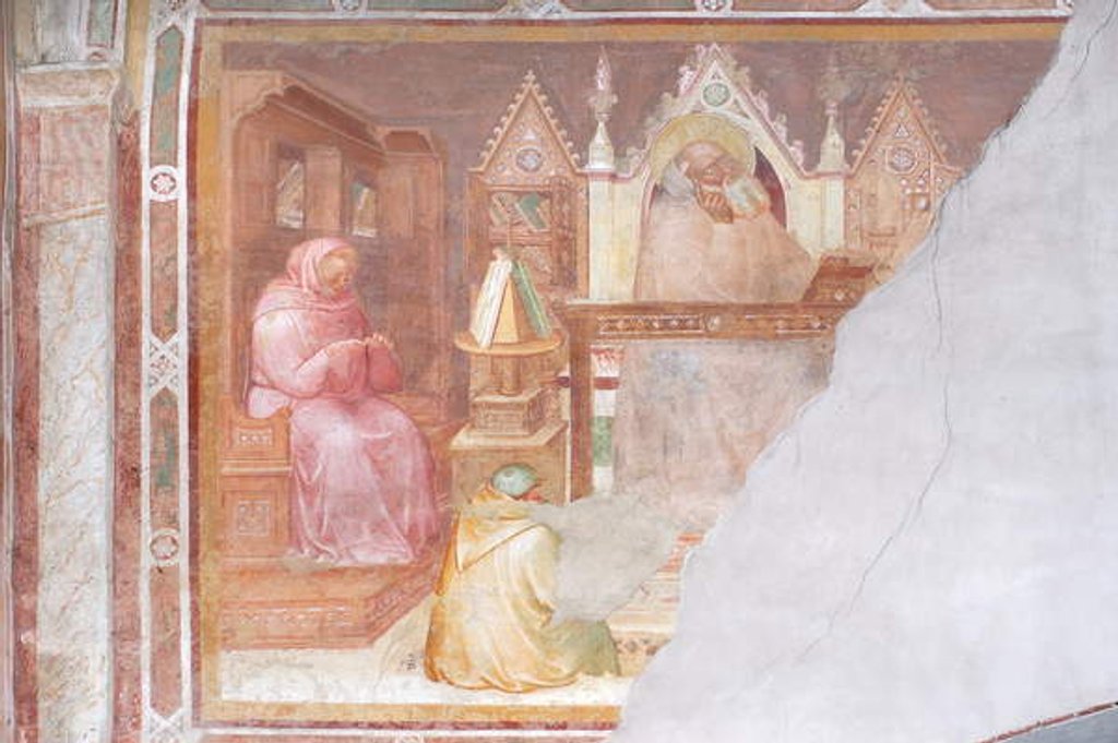 Detail of Holy Monk by Italian School