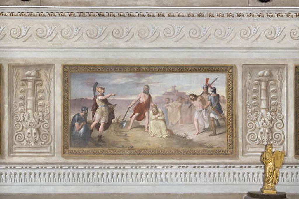 Detail of The Martyrdom of Saint Mathew, from Stories of Christ, 1841 by Giovanni Chiarini