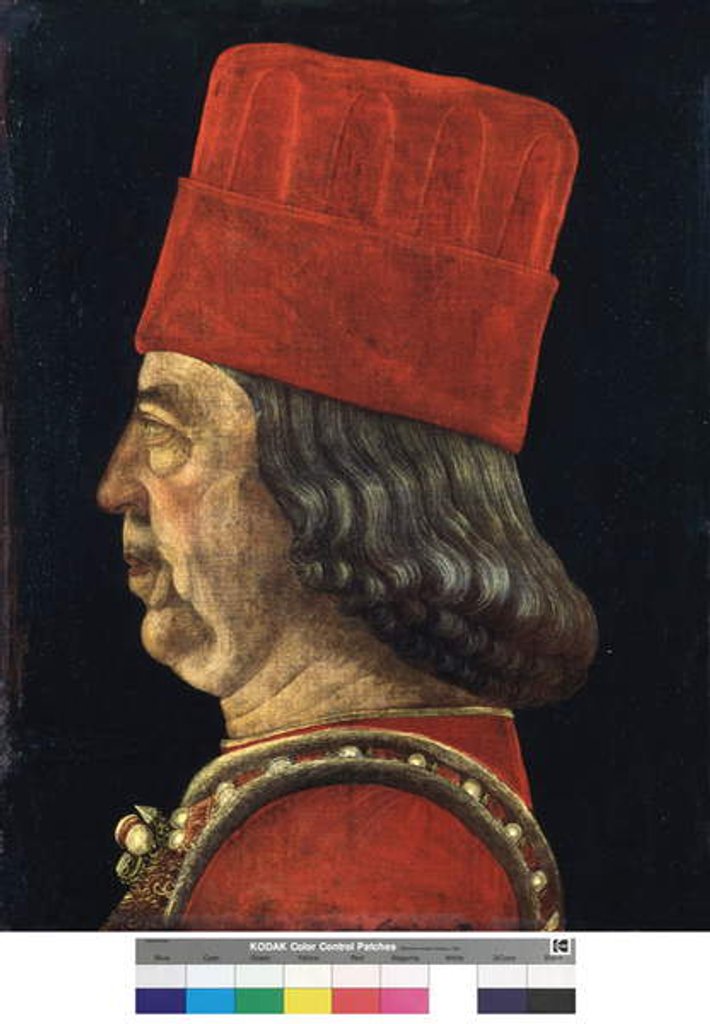 Detail of Portrait of Borso d'Este by Baldassare d' Este