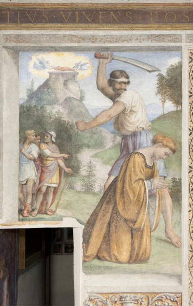 Detail of Decapitation of Saint Catherine of Alexandria, Besozzi Chapel by Bernardino Luini