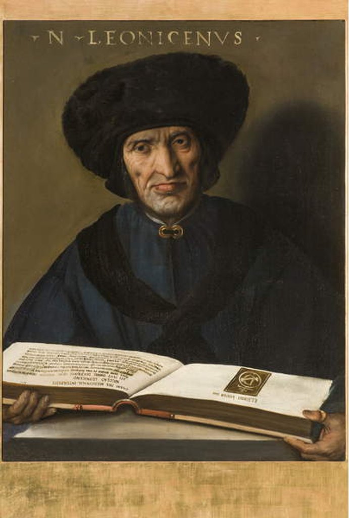 Detail of Niccolò Leoniceno, 1521 by Dosso Dossi