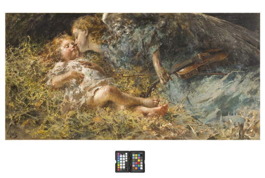 Detail of The Musician Angel, 1900-05 by Vicenzo Irolli