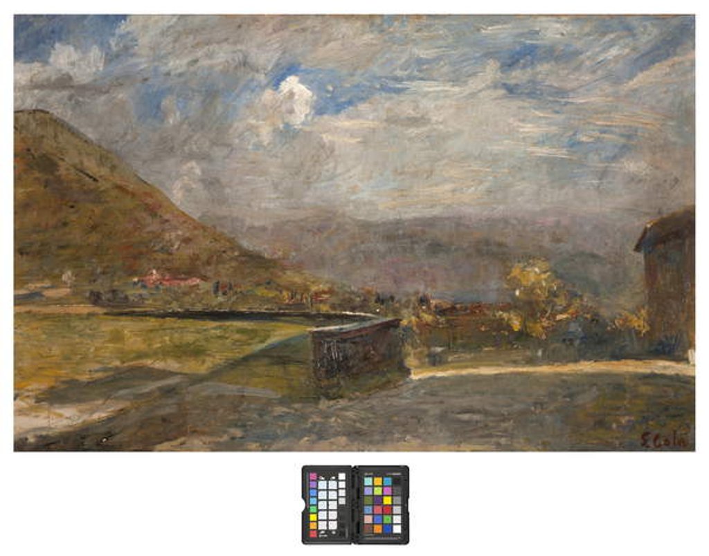 Detail of Hills in Brianza, 1915-20 by Emilio Gola