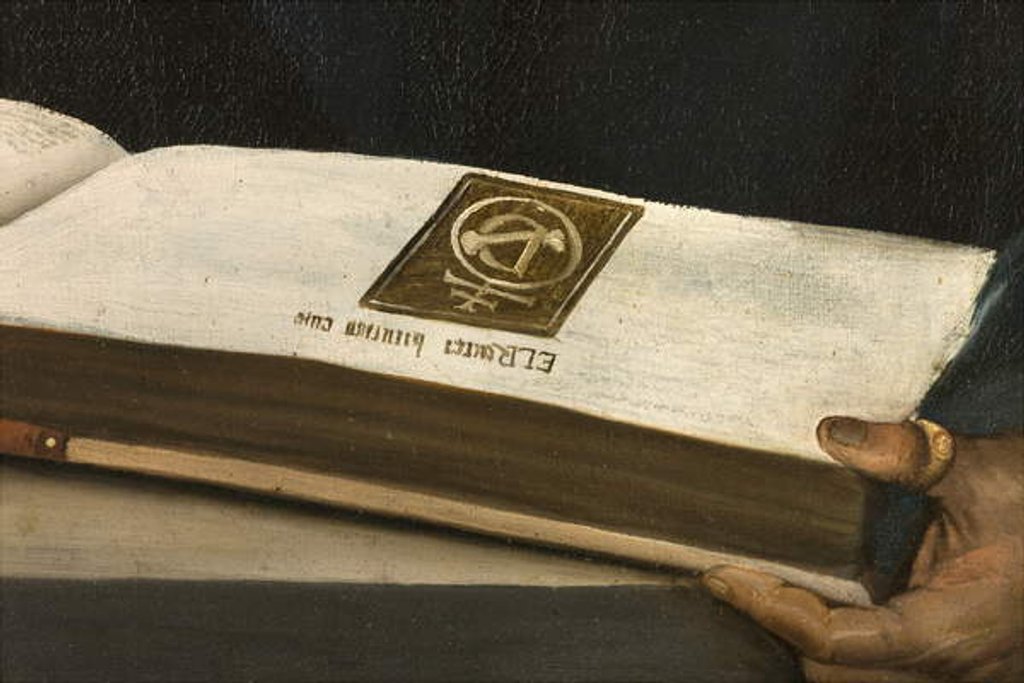 Detail of Niccolò Leoniceno, 1521 by Dosso Dossi