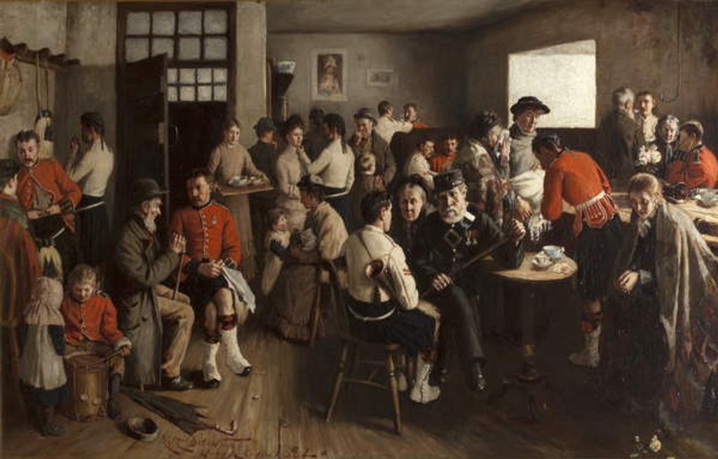 Detail of Under Orders, 1882 by Robert Gemmell Hutchison