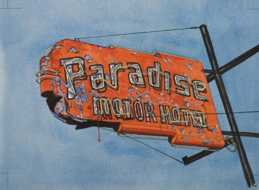 Detail of Paradise Motel, 2006 by Lucy Masterman