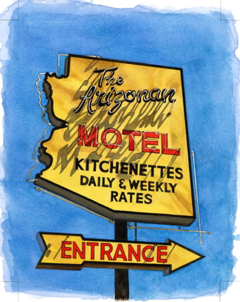 Detail of The Arizonian, Miracle Mile, 2004 by Lucy Masterman