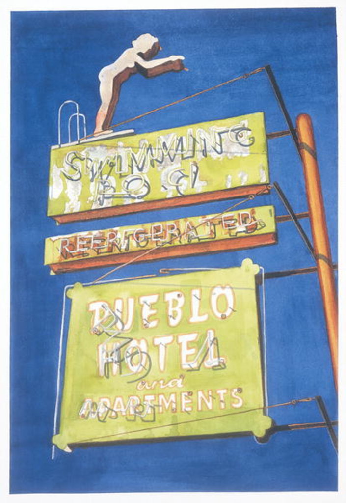 Detail of Pueblo Hotel, 2001 by Lucy Masterman