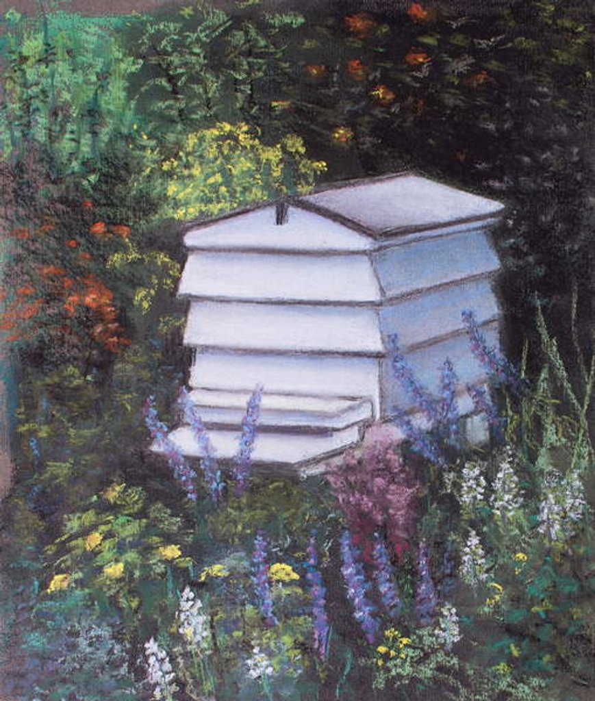 Detail of Beehive in the Garden, 1999 by Margo Starkey