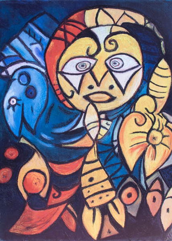 Detail of Staring eyes, 2017 by Margo Starkey