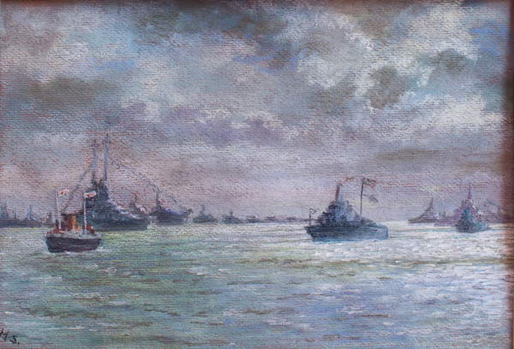 Detail of Spithead Naval Review in 1953, 2000 by Margo Starkey