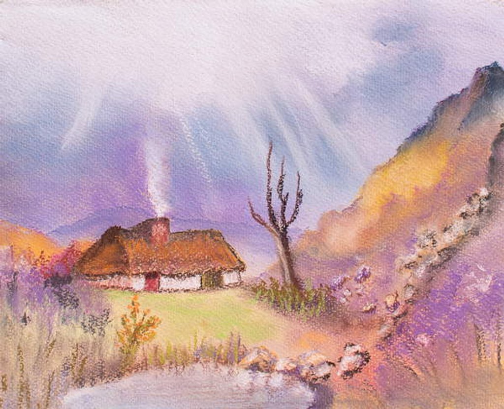 Detail of Bright Sky over Dorset, 2018 by Margo Starkey