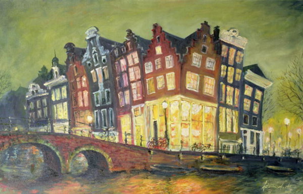 Detail of Bright Lights, Amsterdam, 2000 by Antonia Myatt