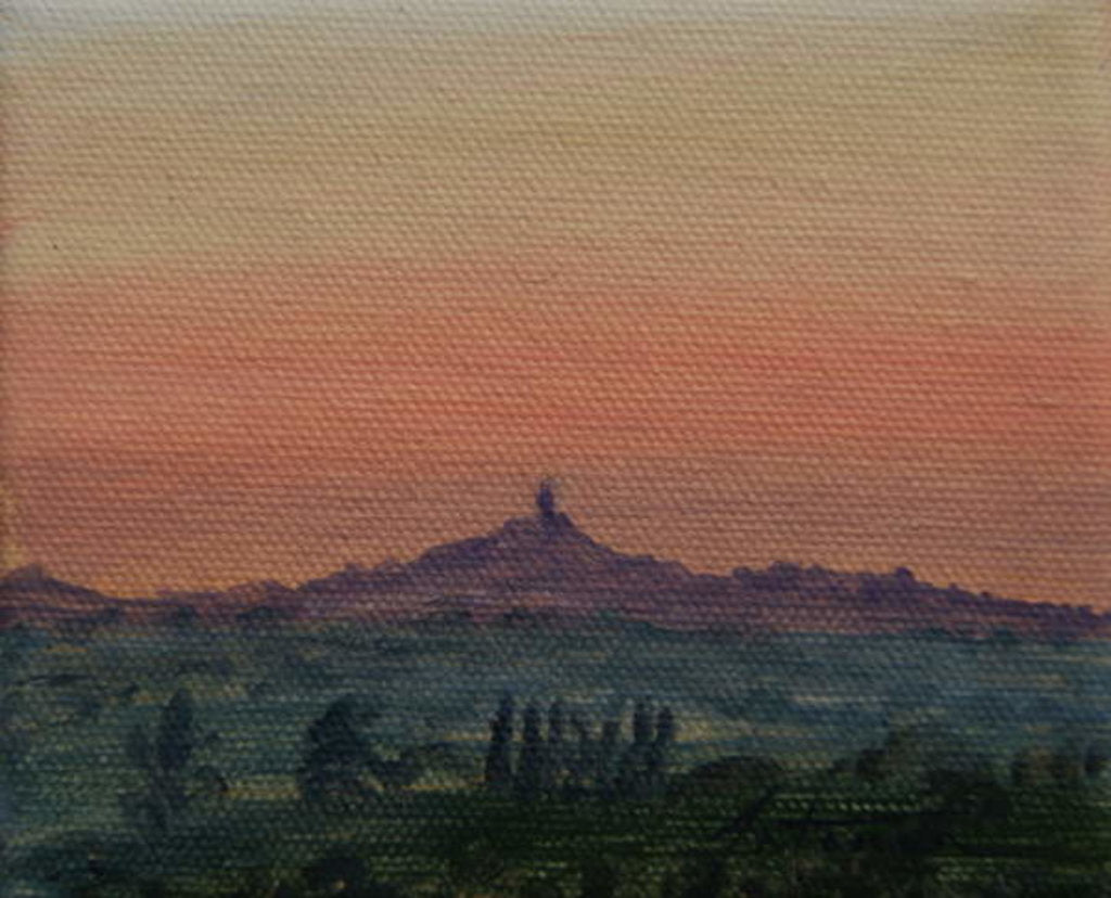 Detail of Glastonbury Tor, 2016 by Antonia Myatt