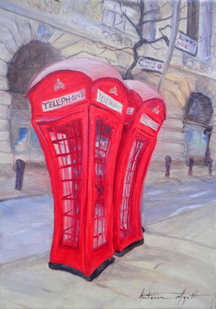 Detail of Red Phone by Antonia Myatt
