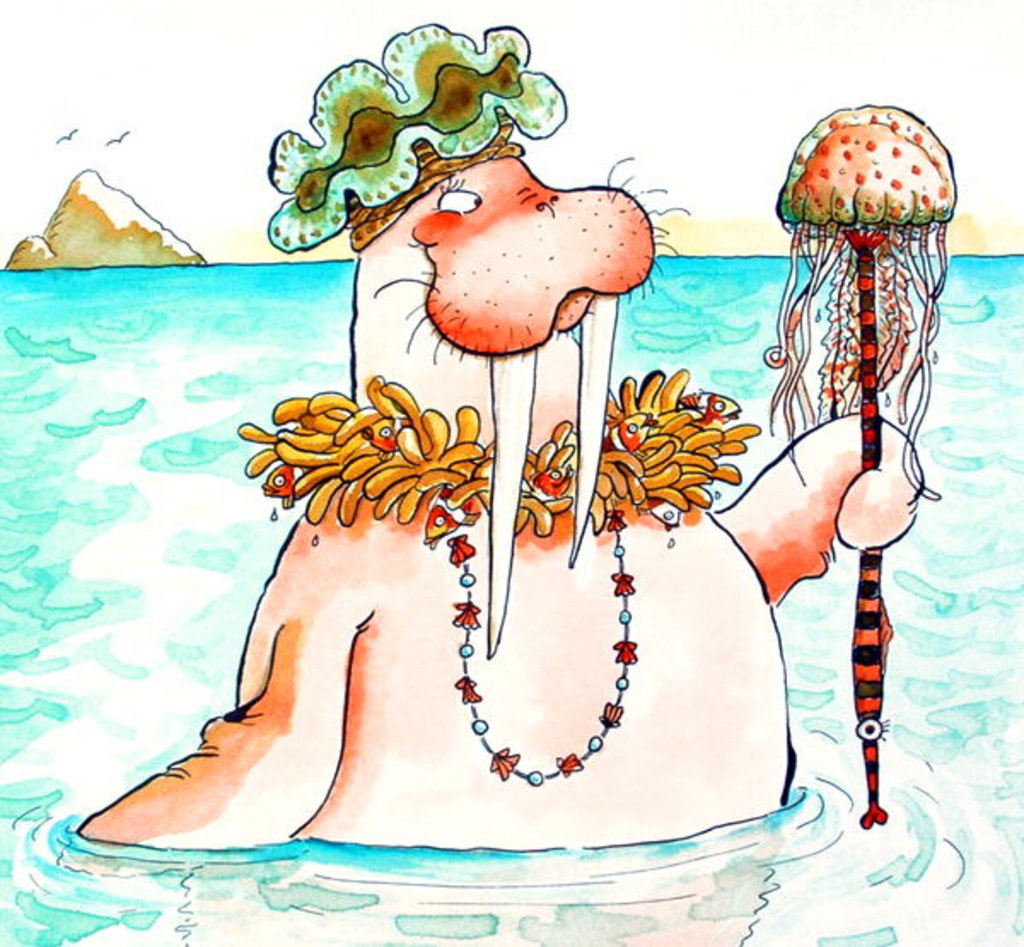 Detail of Walrus Sea Queen by Maylee Christie