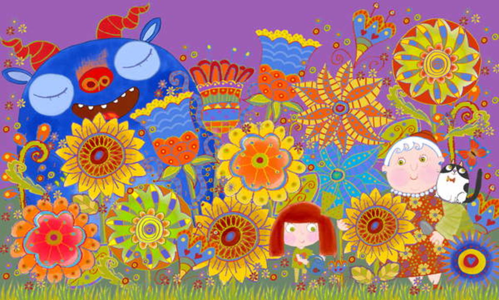 Detail of Nan's Garden, 2017 by Maylee Christie