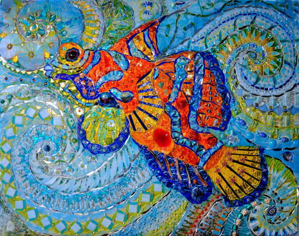 Detail of Mandarin Fish, 2013 by Maylee Christie