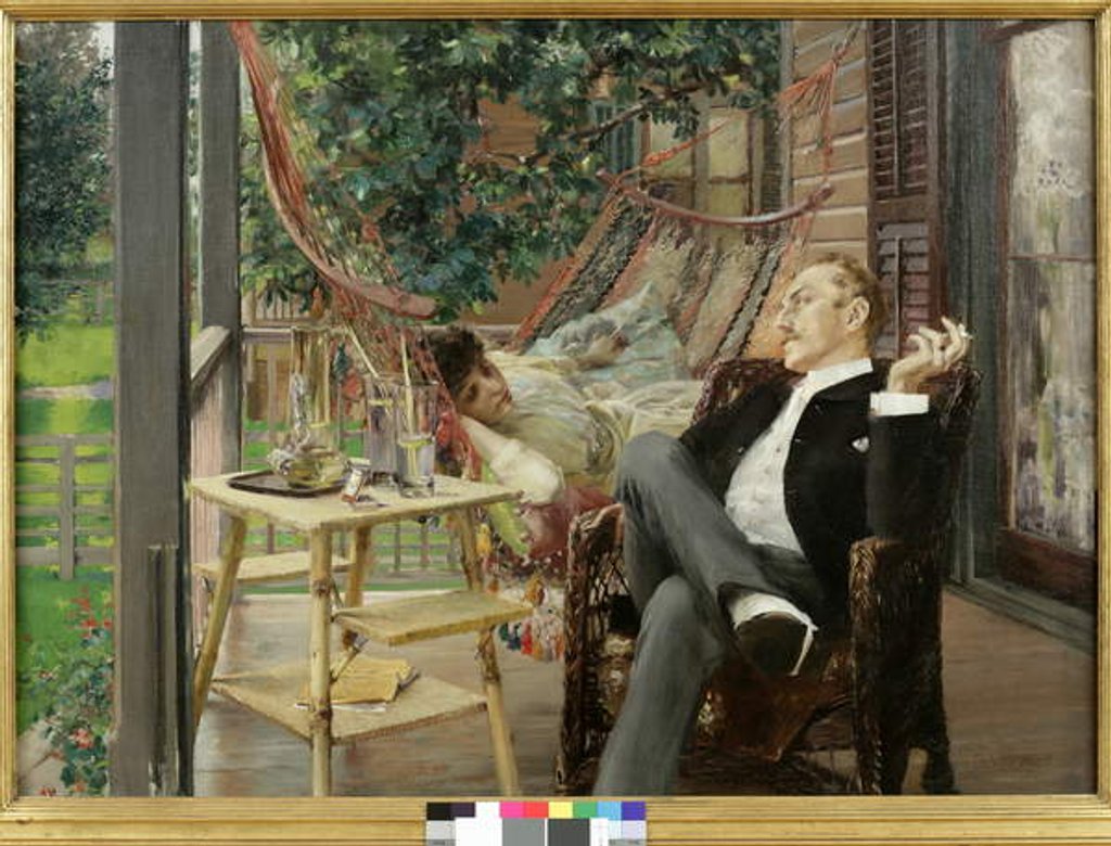 Detail of Two Idlers, 1888-9 by Robert Frederick Blum