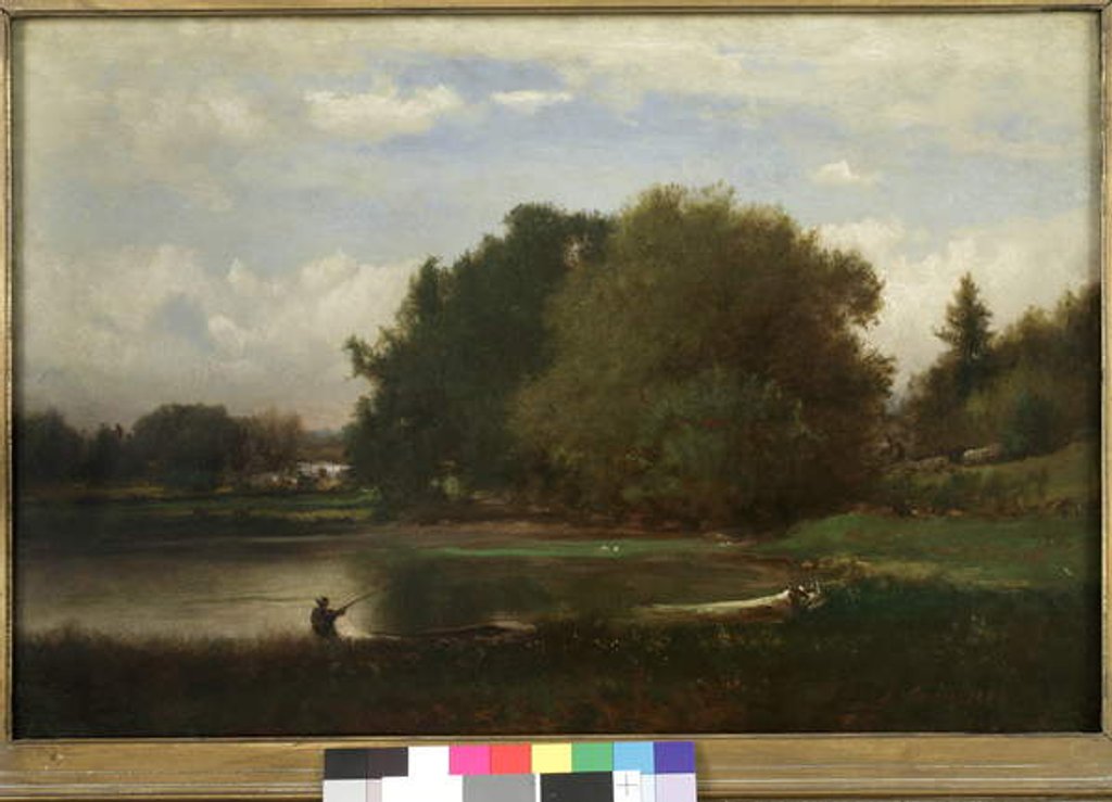 Detail of Landscape, 1860 by George Snr. Inness